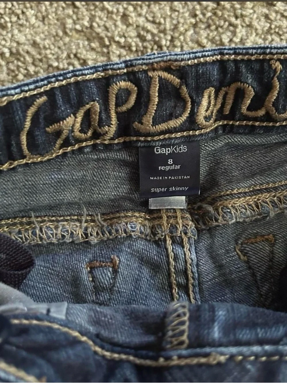 Gap Kids navy blue skinny jeans size 8 regular